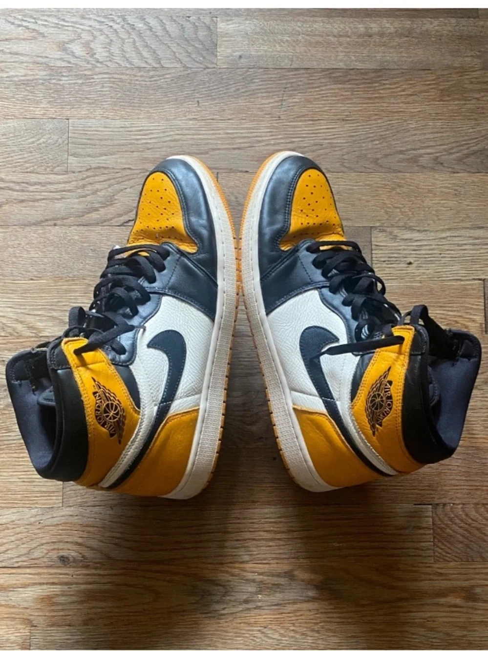 Nike Air Jordan 1 Retro High OG Taxi Yellow Toe 555088-711 Men's Size 14